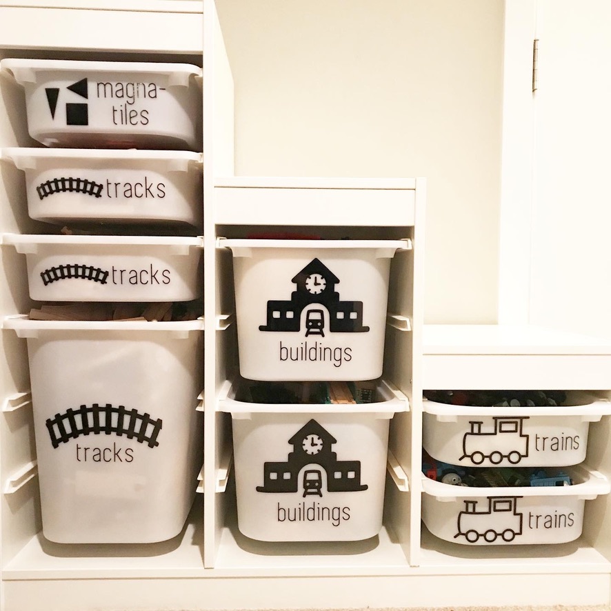 Color-Coded Labels For Lego Storage - The Organized Mama