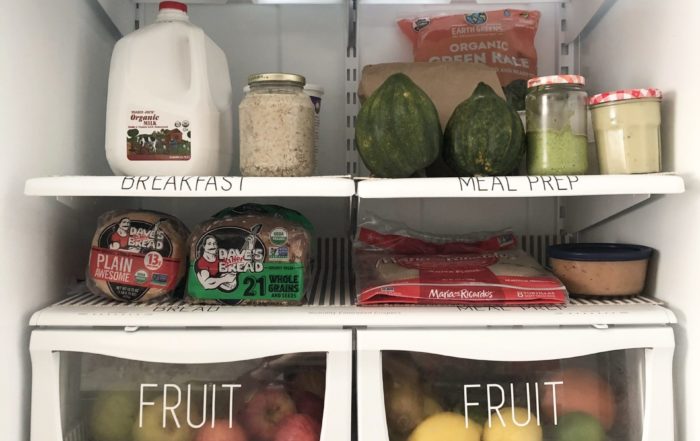 Organized fridge with Fridge Coasters