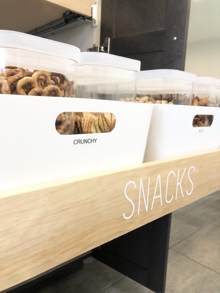 Organized snacks